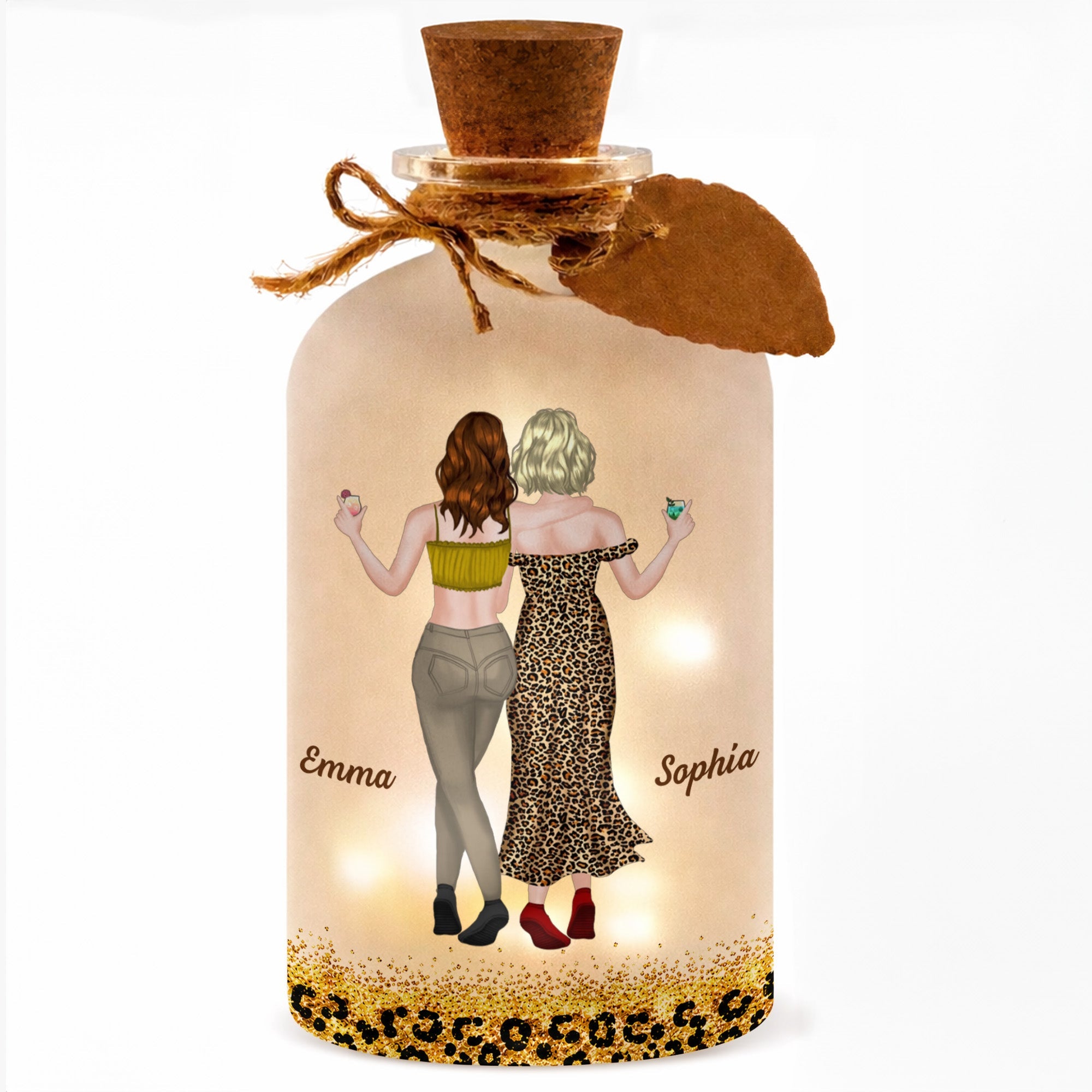 Personalized Short Bottle Light Custom Big Sis Gift Idea Short Bottle Light GradoCreations