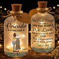 Personalized Bottle Light Custom Besties Art Gift for Friends Short Bottle Light GradoCreations