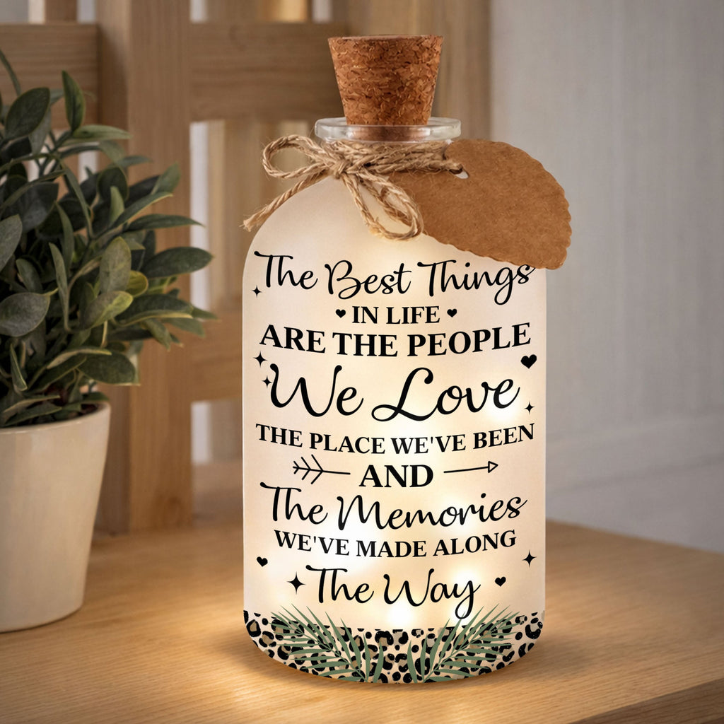 Personalized Bottle Light Custom Besties Art Gift for Friends Short Bottle Light GradoCreations