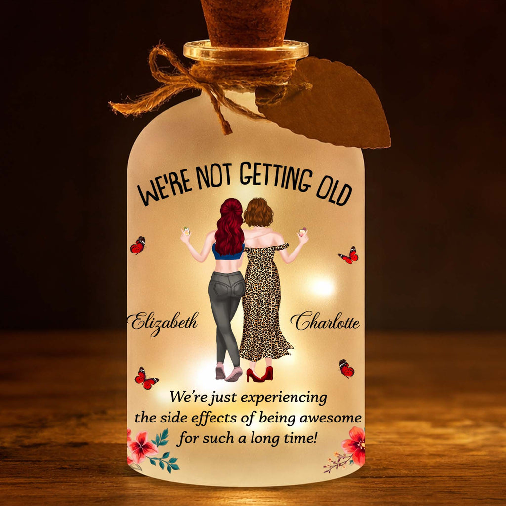 Personalized Short Bottle Light Besties Gift with Custom Name