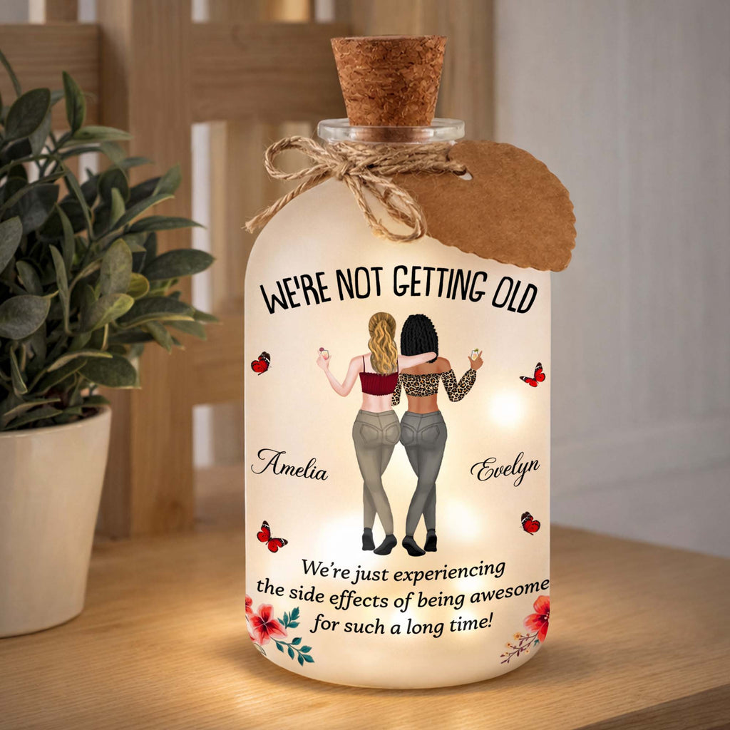 Personalized Short Bottle Light Besties Gift with Custom Name