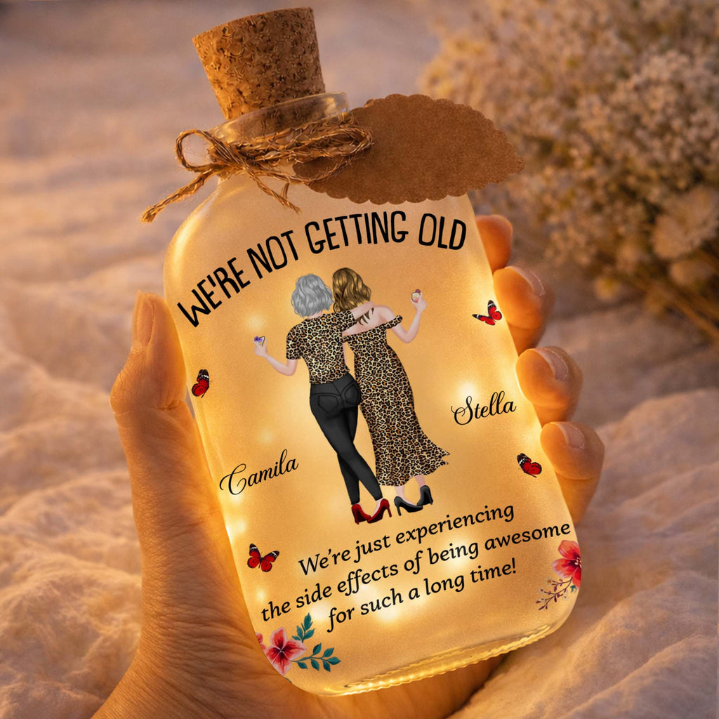Personalized Short Bottle Light Besties Gift with Custom Name