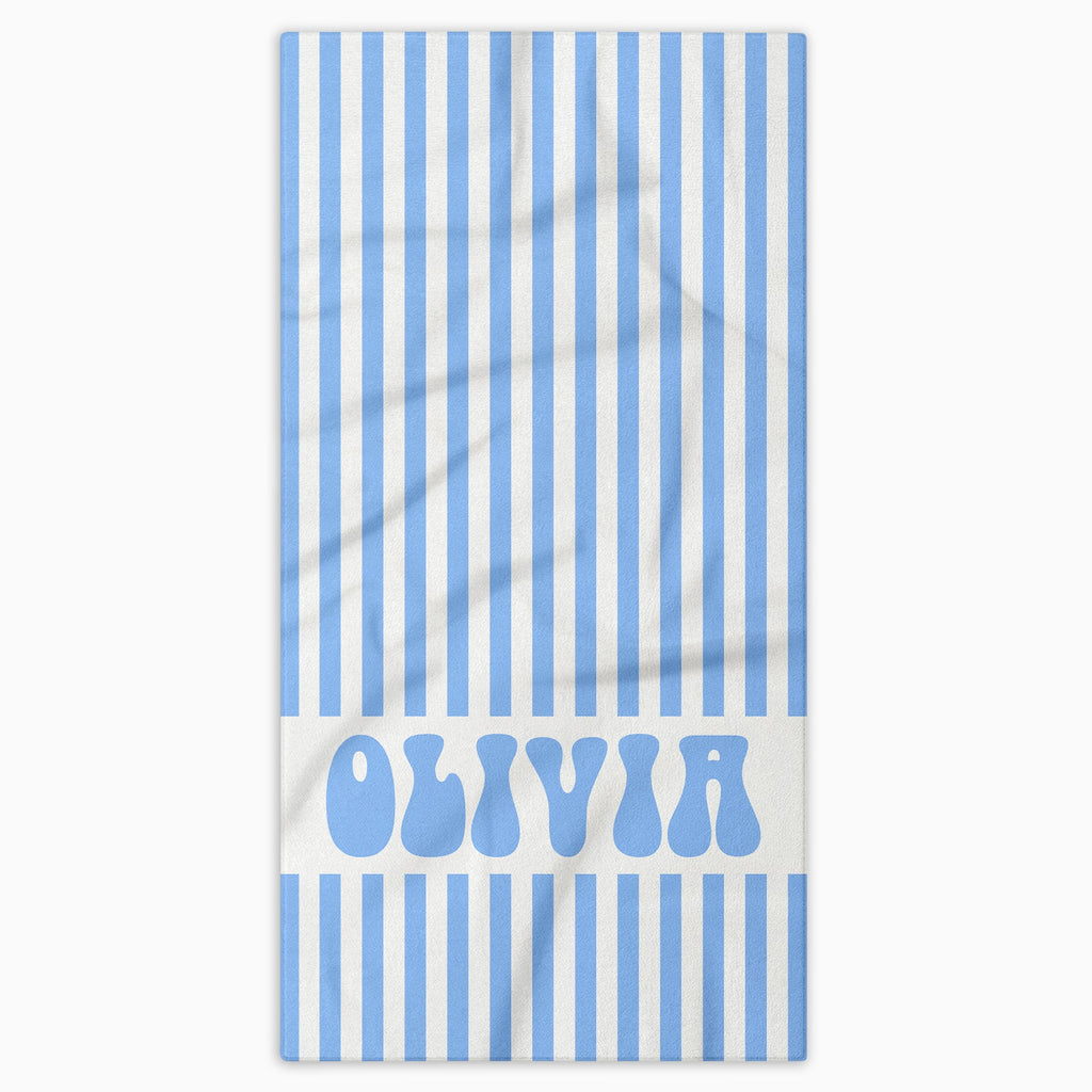 Personalized Microfiber Beach Towel Custom Name Gift for Her Beach Towels GradoCreations