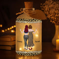 Personalized Short Bottle Light Best Friend Gift Leopard Print