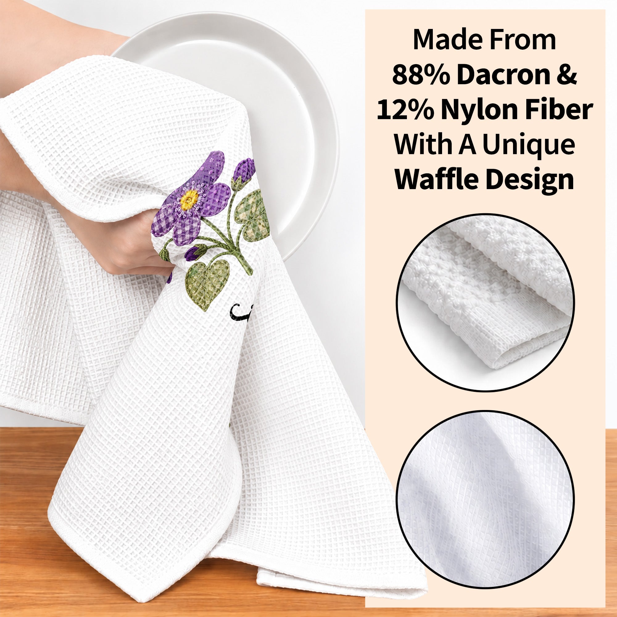 Personalized Kitchen Towel Custom Name Gift for Best Friend Kitchen Towel GradoCreations