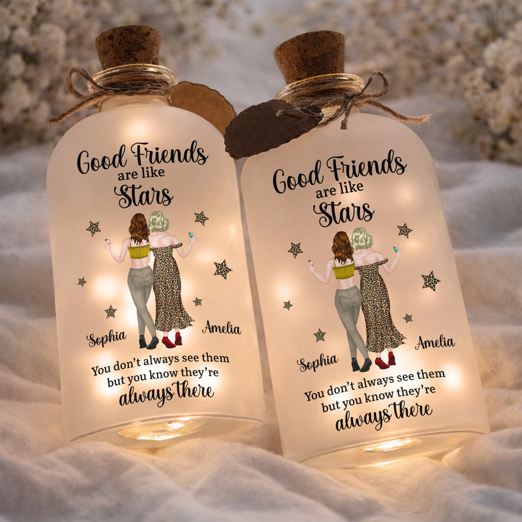 Personalized Short Bottle Light Custom Name Gift for Besties