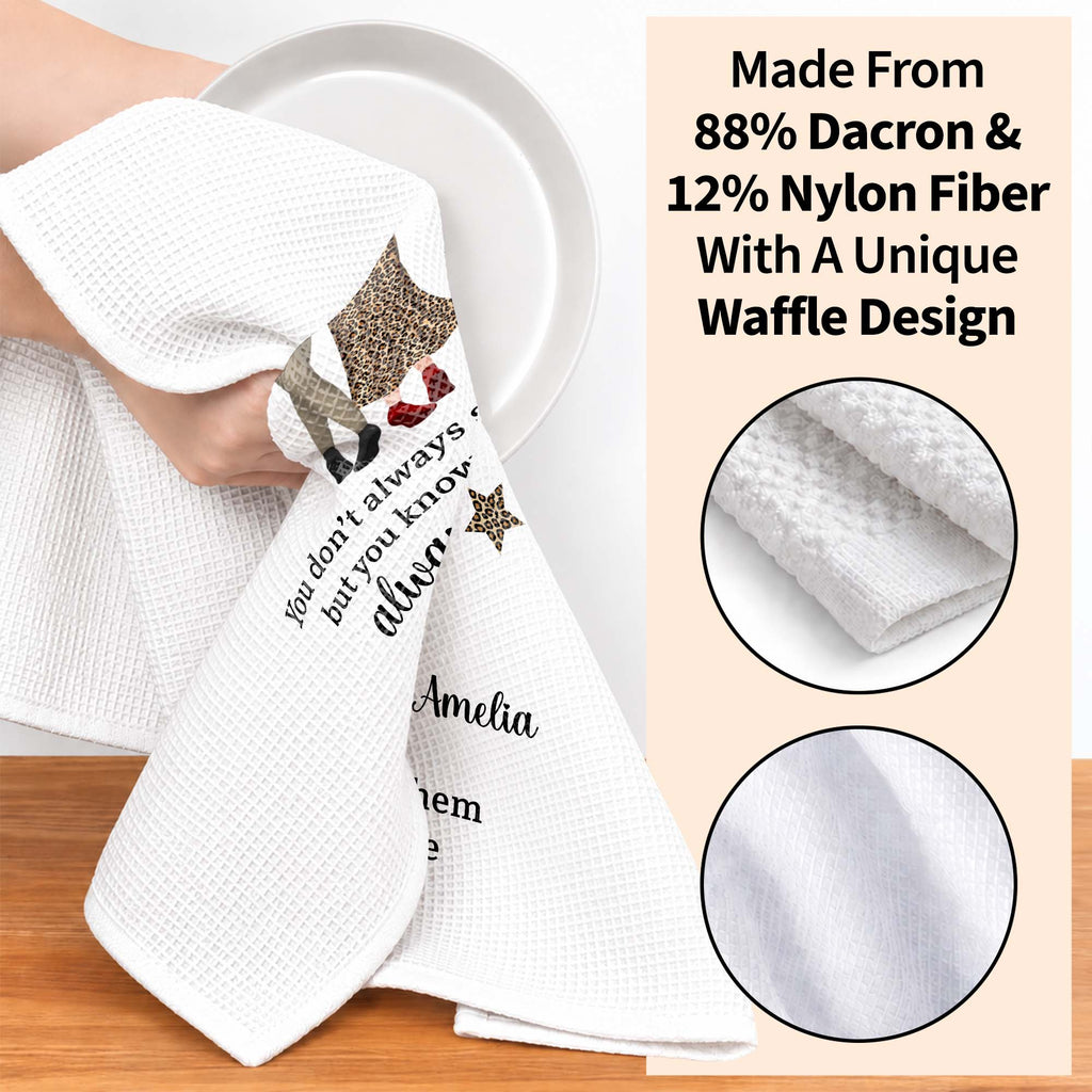 Personalized Kitchen Towel for Best Friends with Custom Design Kitchen Towel GradoCreations