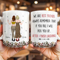 Personalized Leopard Print Best Friend Mug Custom Gift Edge-to-edge Mug GradoCreations