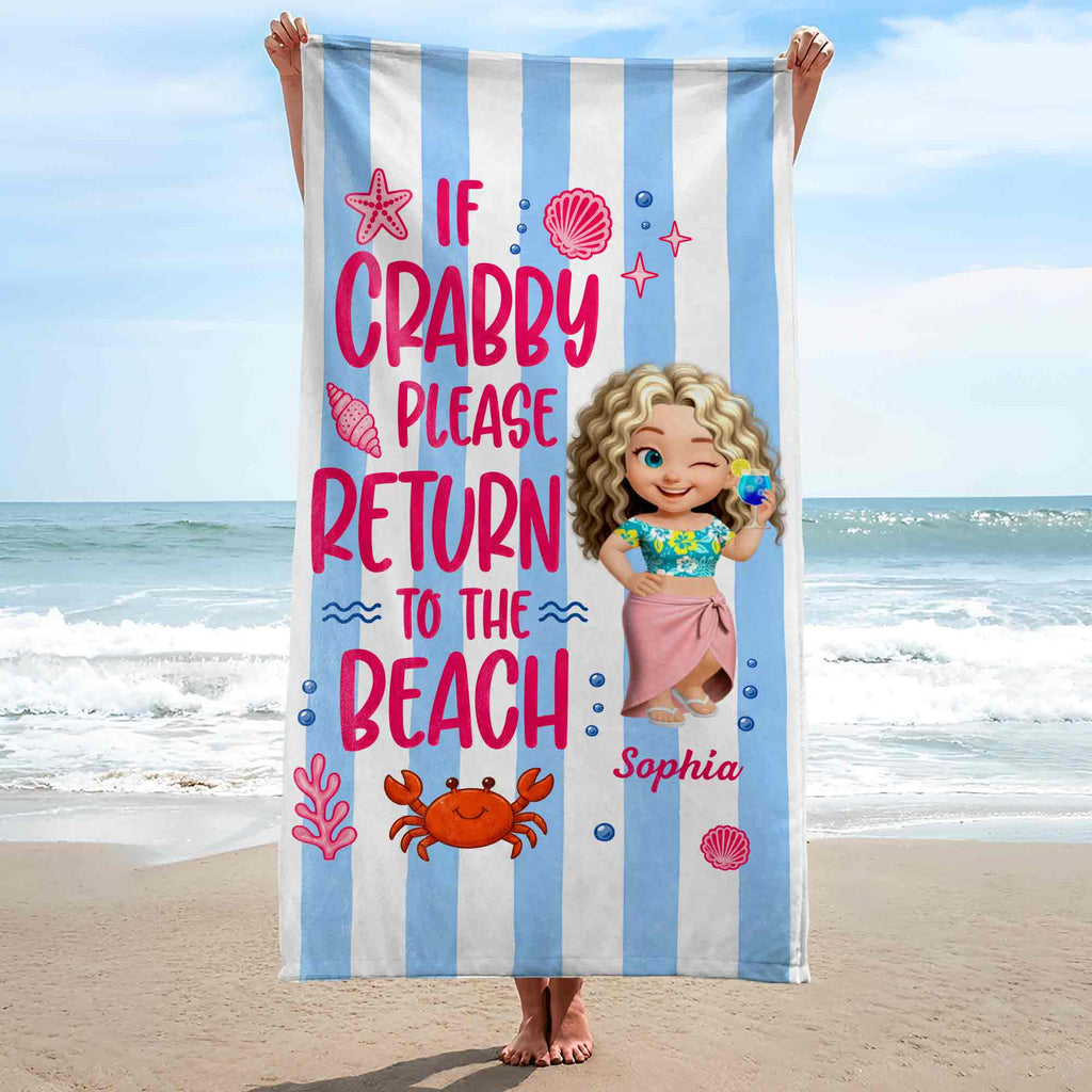 Personalized Beach Towel Custom Name for Best Friend Gift Beach Towels GradoCreations