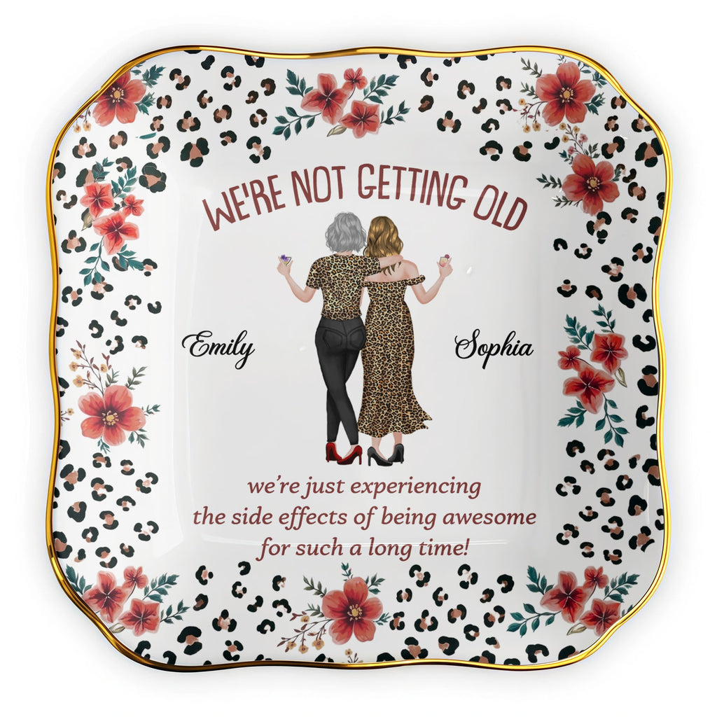 Personalized Ceramic Jewelry Dish Custom Name Gift for Besties