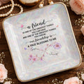 Personalized Infinity Flower Jewelry Dish Custom Name Gift for Friends