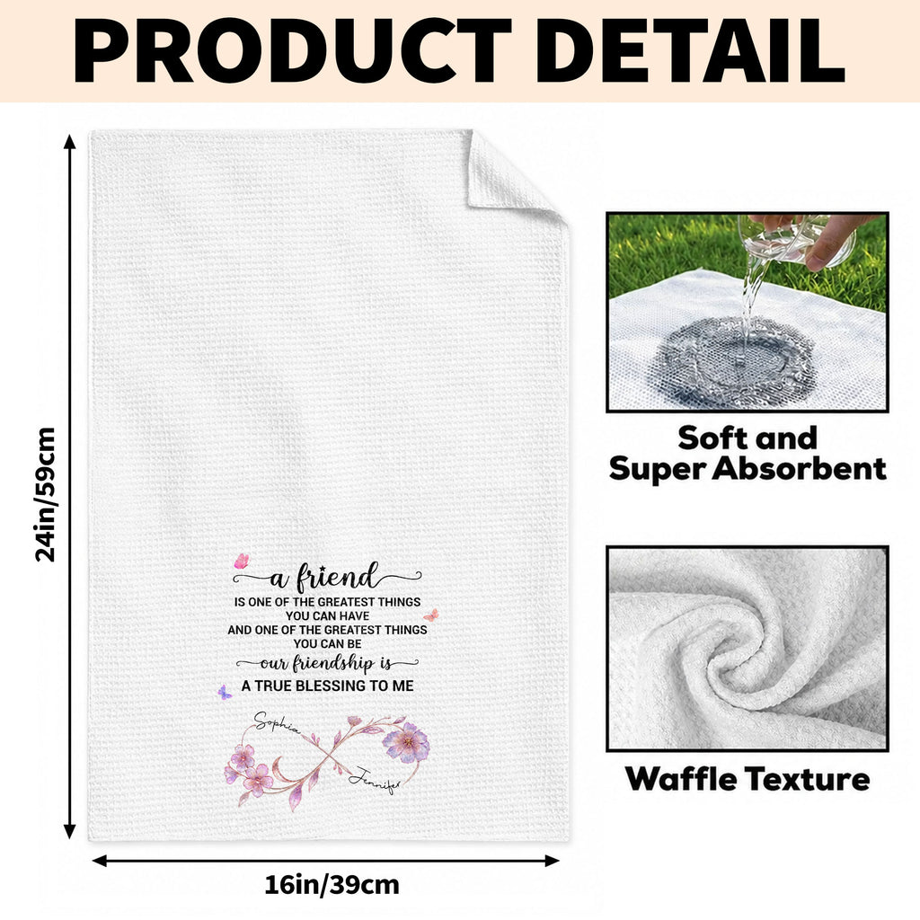 Personalized Kitchen Towel Custom Name Gift for Best Friend Kitchen Towel GradoCreations