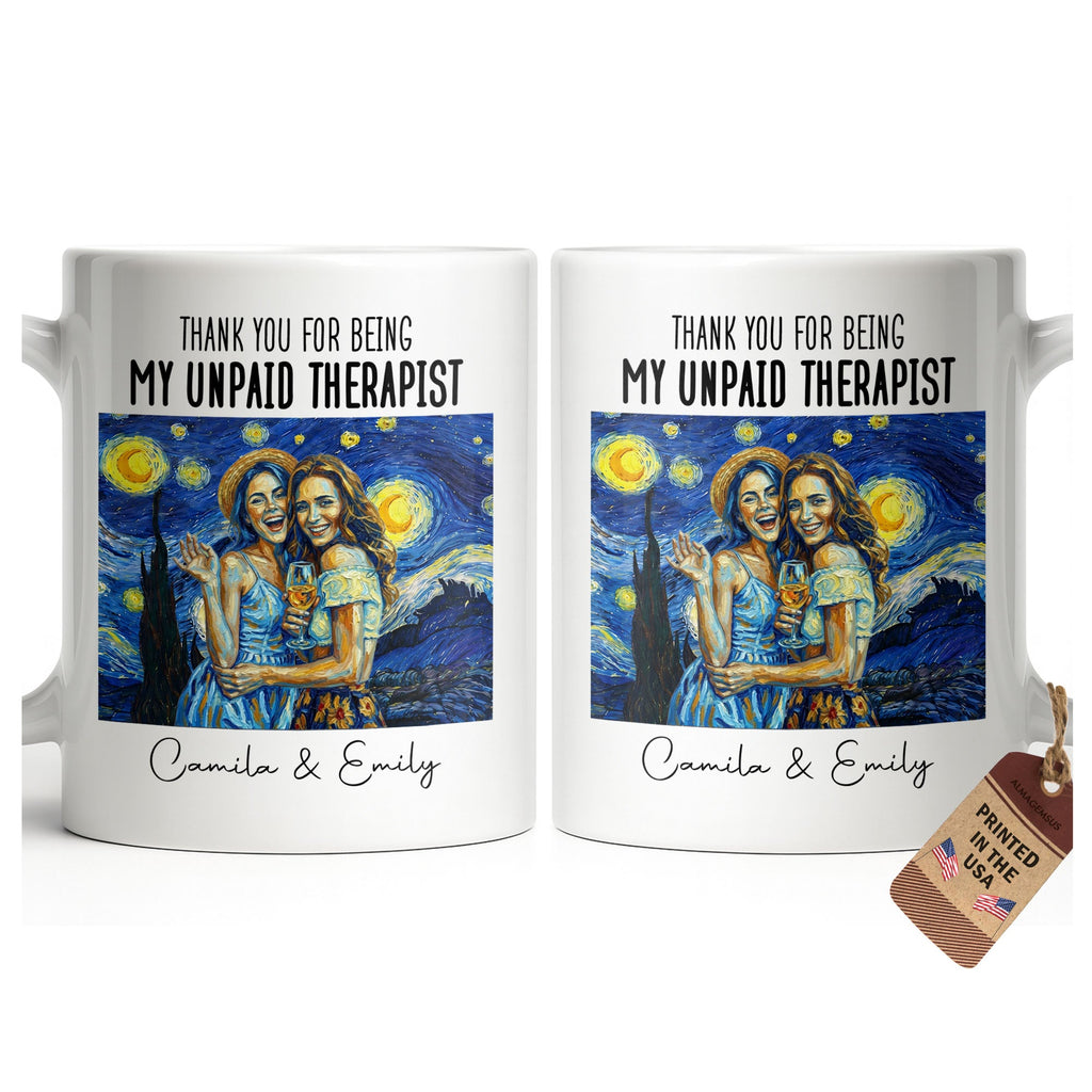 Personalized Photo Upload Coffee Mug for Best Friend Gift Edge-to-edge Mug GradoCreations