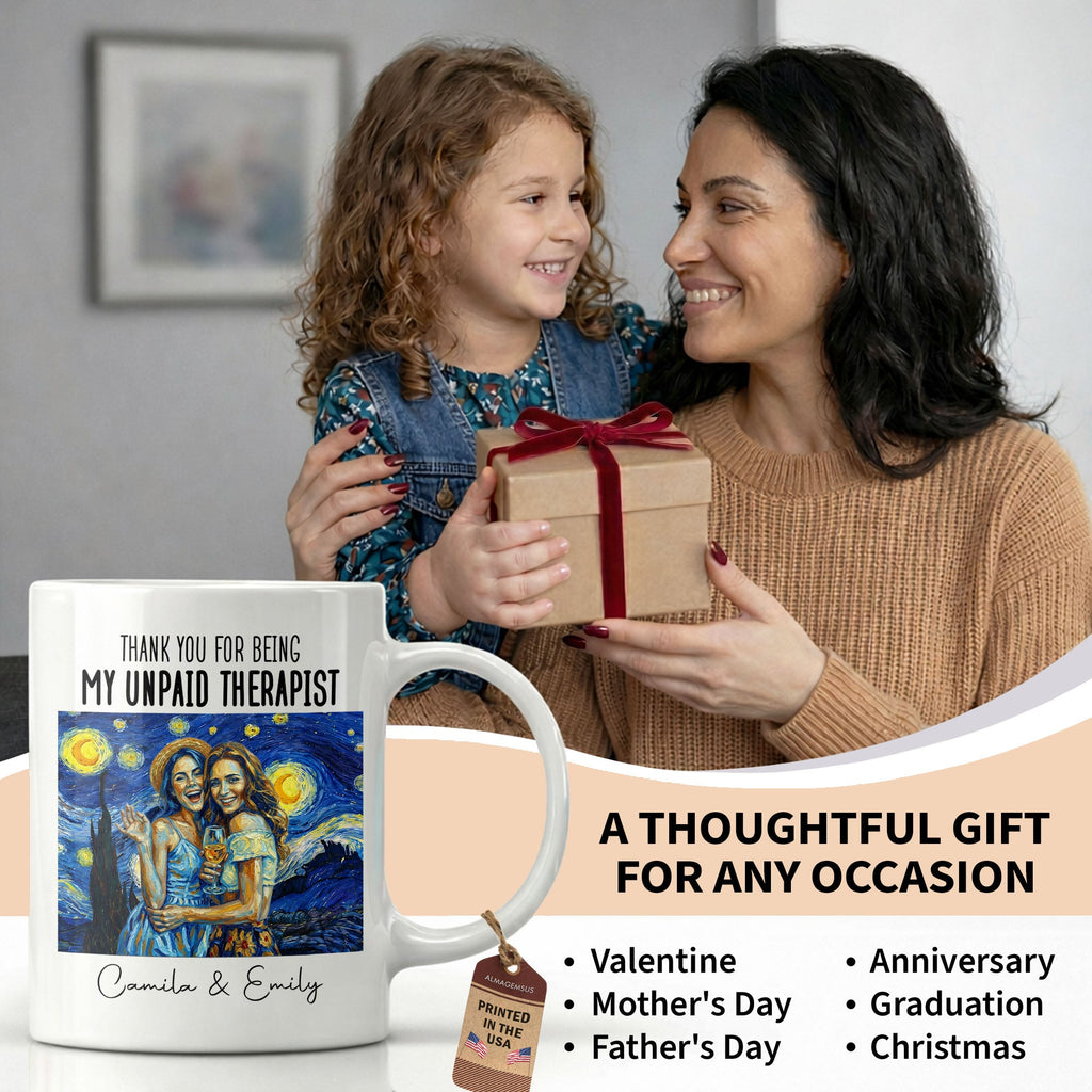 Personalized Photo Upload Coffee Mug for Best Friend Gift Edge-to-edge Mug GradoCreations