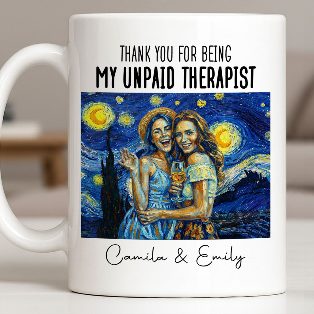 Personalized Photo Upload Coffee Mug for Best Friend Gift Edge-to-edge Mug GradoCreations