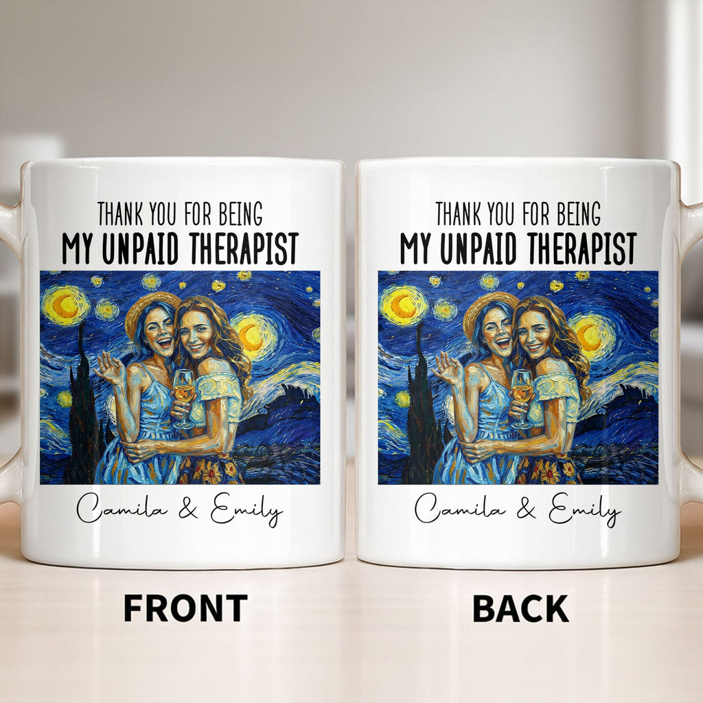 Personalized Photo Upload Coffee Mug for Best Friend Gift Edge-to-edge Mug GradoCreations