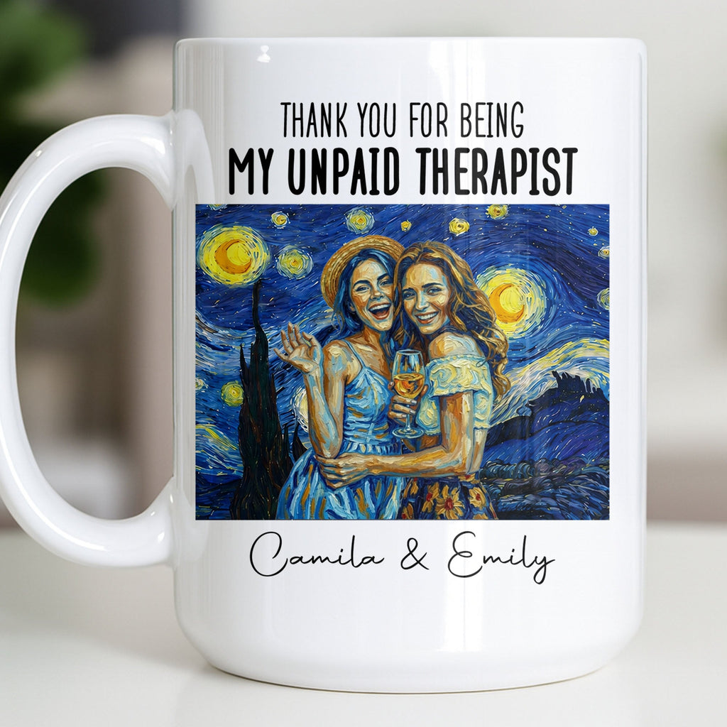 Personalized Photo Upload Coffee Mug for Best Friend Gift Edge-to-edge Mug GradoCreations