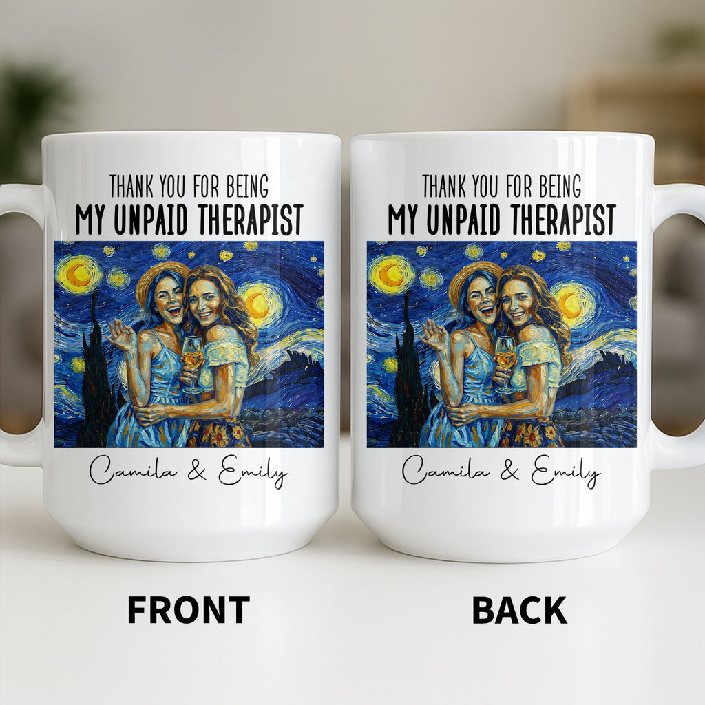 Personalized Photo Upload Coffee Mug for Best Friend Gift Edge-to-edge Mug GradoCreations