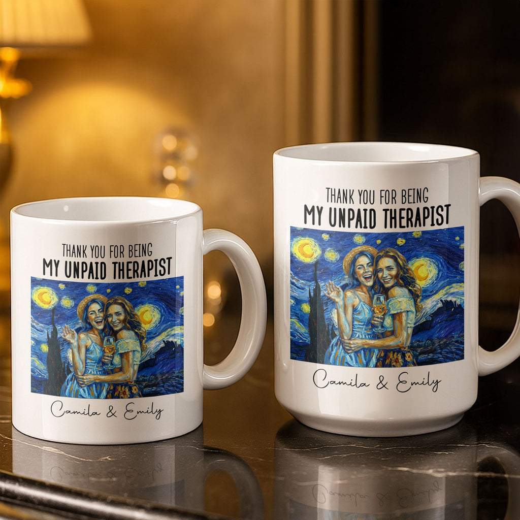 Personalized Photo Upload Coffee Mug for Best Friend Gift Edge-to-edge Mug GradoCreations