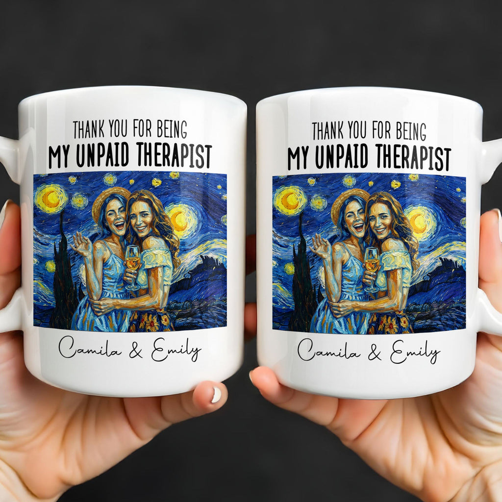 Personalized Photo Upload Coffee Mug for Best Friend Gift Edge-to-edge Mug GradoCreations