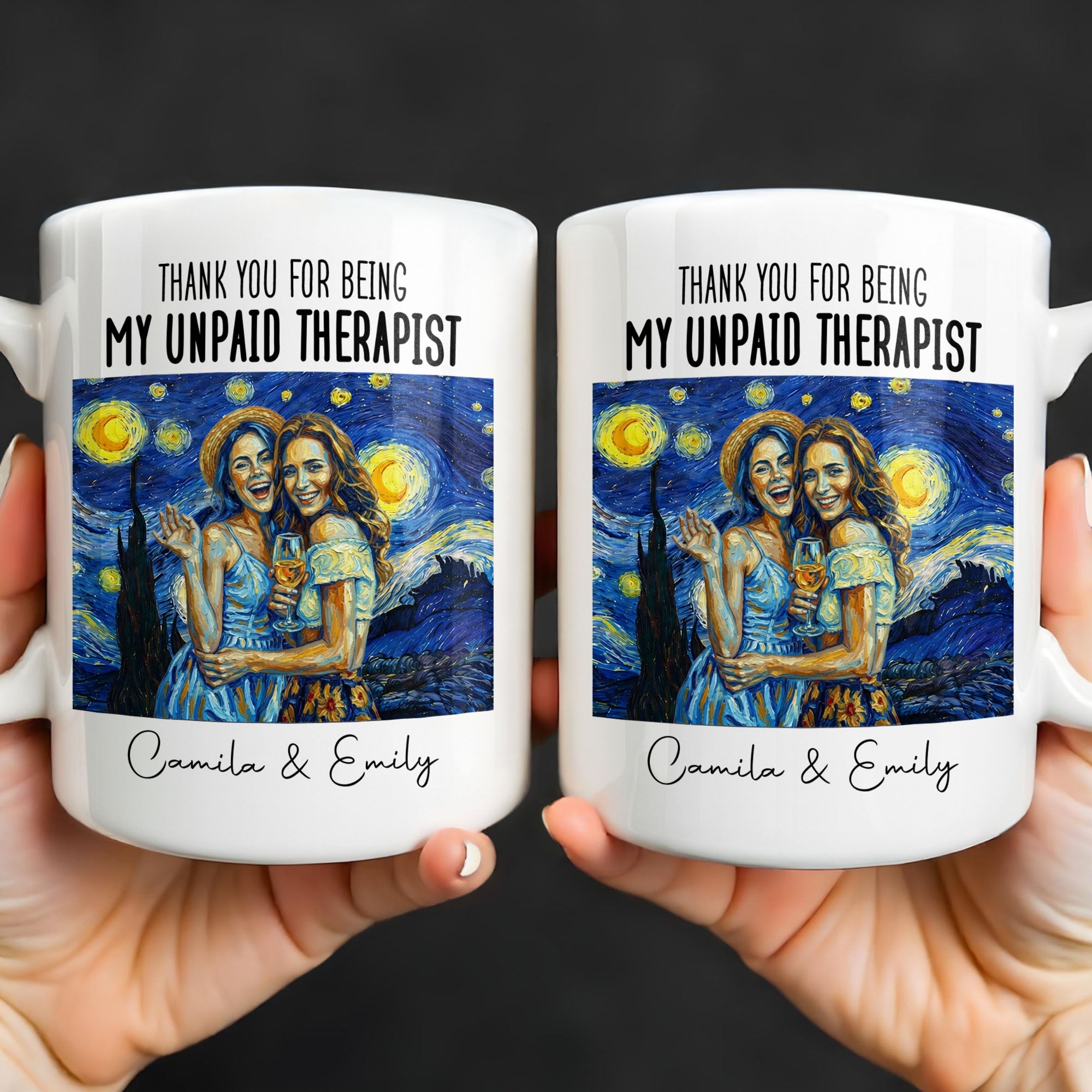 Personalized Photo Upload Coffee Mug for Best Friend Gift Edge-to-edge Mug GradoCreations