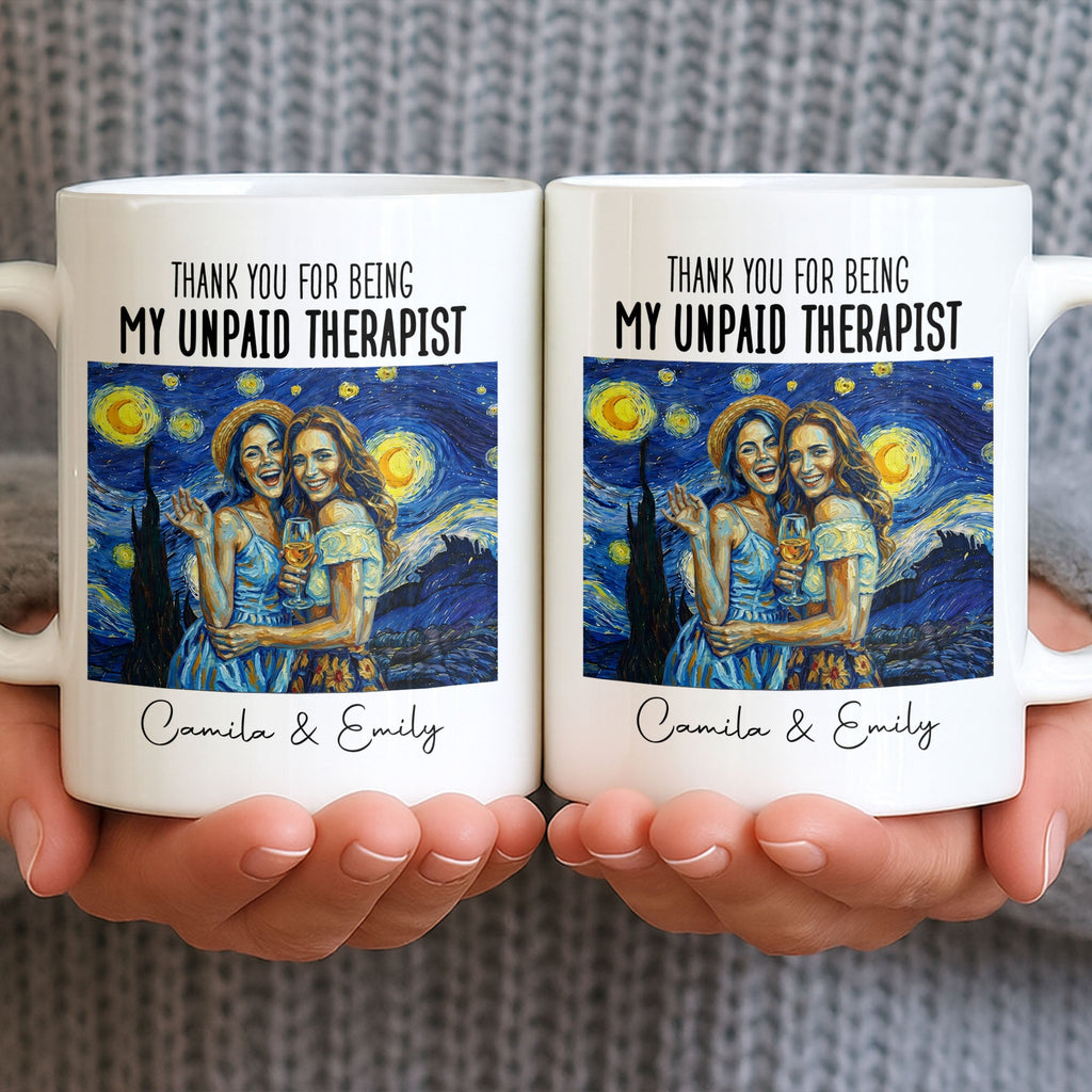 Personalized Photo Upload Coffee Mug for Best Friend Gift Edge-to-edge Mug GradoCreations