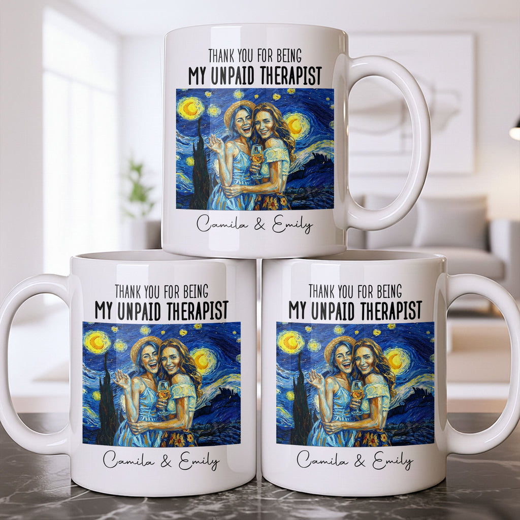 Personalized Photo Upload Coffee Mug for Best Friend Gift Edge-to-edge Mug GradoCreations