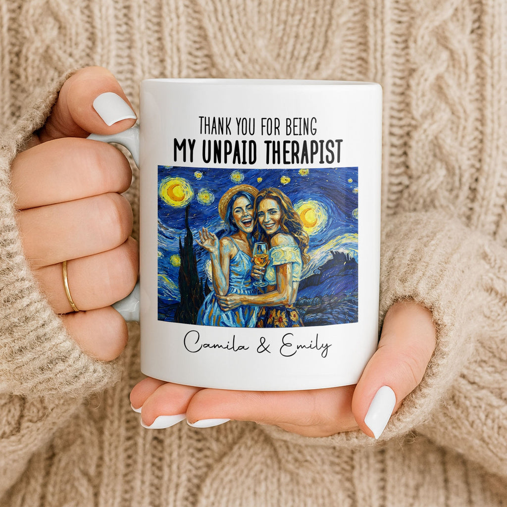 Personalized Photo Upload Coffee Mug for Best Friend Gift Edge-to-edge Mug GradoCreations