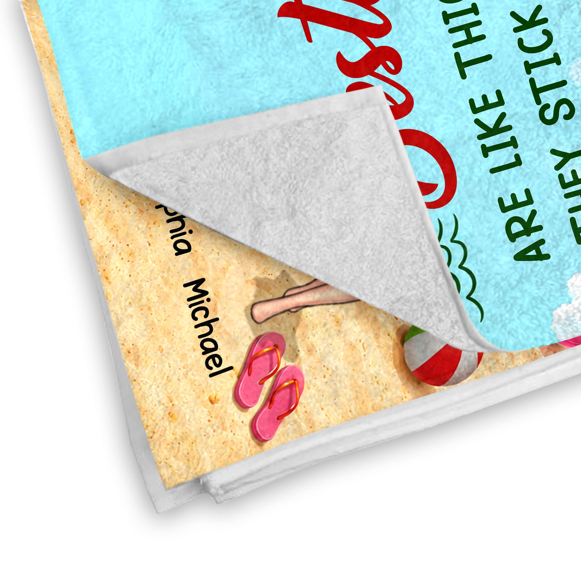 Personalized Beach Towel Custom Name Best Friend Gift for Summer Beach Towels GradoCreations