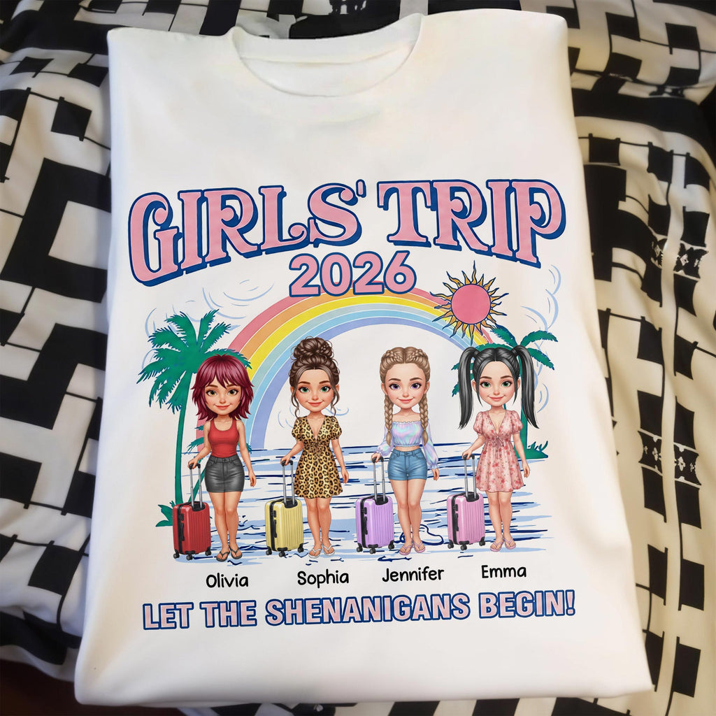 Personalized Girls Trip T-shirt Unisex Custom Design Gift Shirt GradoCreations
