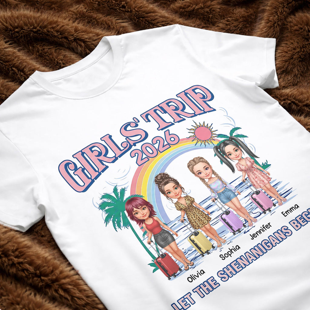 Personalized Girls Trip T-shirt Unisex Custom Design Gift Shirt GradoCreations