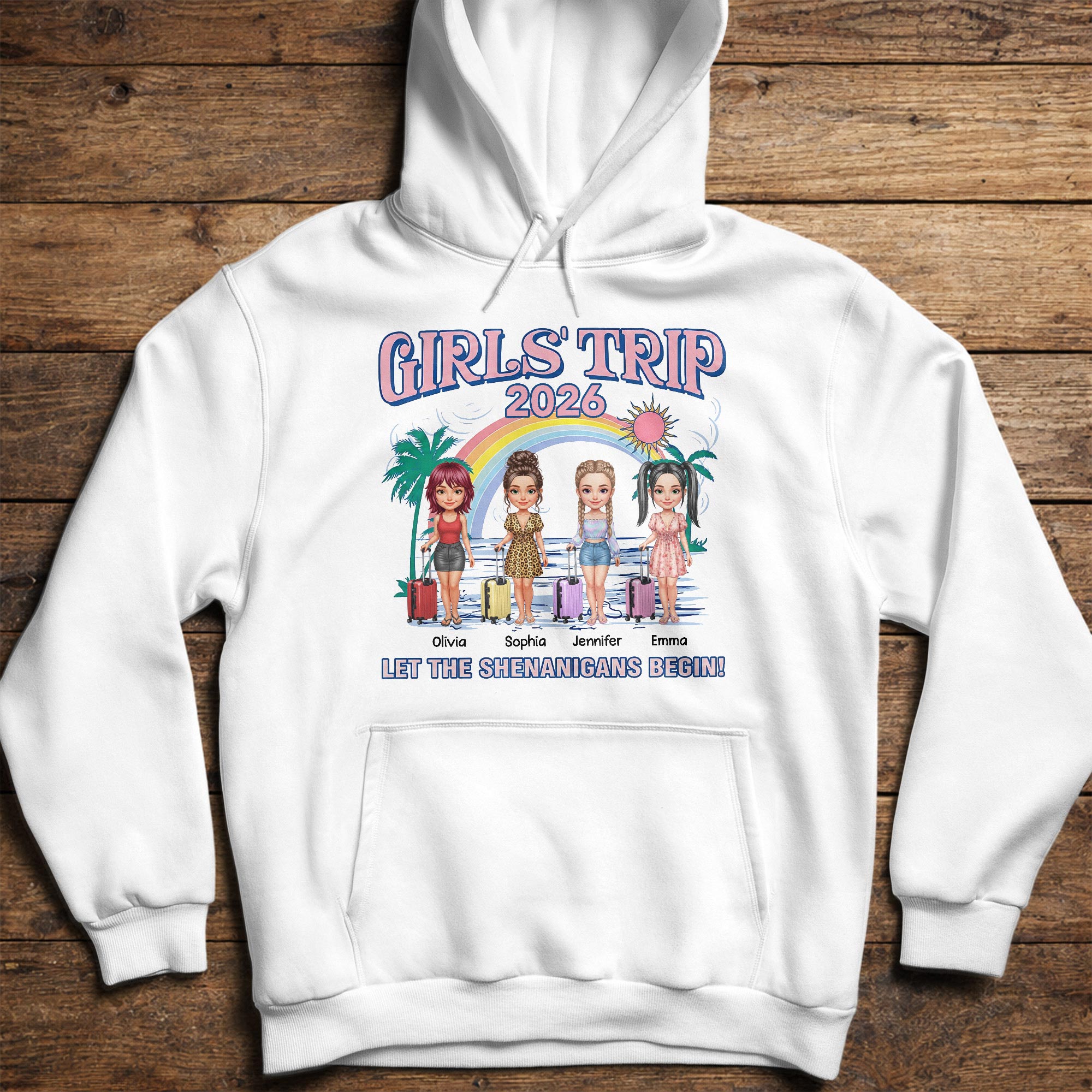 Personalized Girls Trip T-shirt Unisex Custom Design Gift Shirt GradoCreations