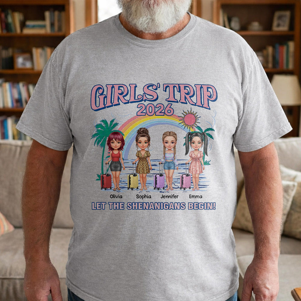 Personalized Girls Trip T-shirt Unisex Custom Design Gift Shirt GradoCreations