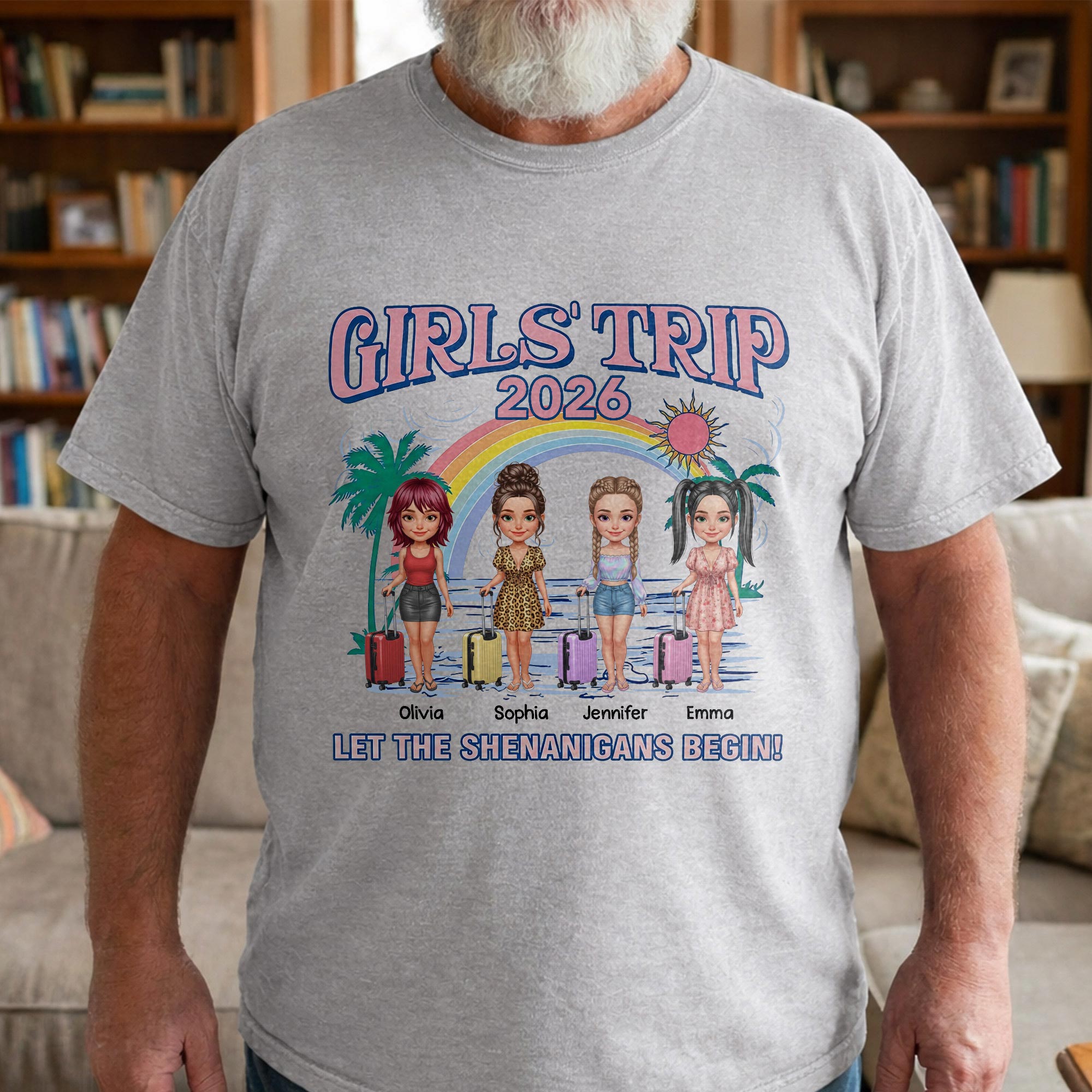 Personalized Girls Trip T-shirt Unisex Custom Design Gift Shirt GradoCreations