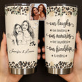 Personalized Leopard Print 20oz Tumbler Custom Gift for Best Friends