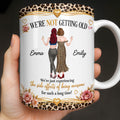 Personalized Leopard Print Coffee Mug Custom Name Gift for Best Friends Edge-to-edge Mug GradoCreations