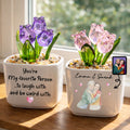 Personalized Glass Tulip Flowers Custom Name Gift for Best Friend