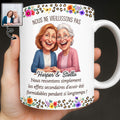 Personalized Floral Coffee Mug Custom Gift for Best Friends Edge-to-edge Mug GradoCreations