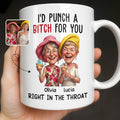 Personalized Edge-to-Edge Coffee Mug Custom Bestie Gift Edge-to-edge Mug GradoCreations