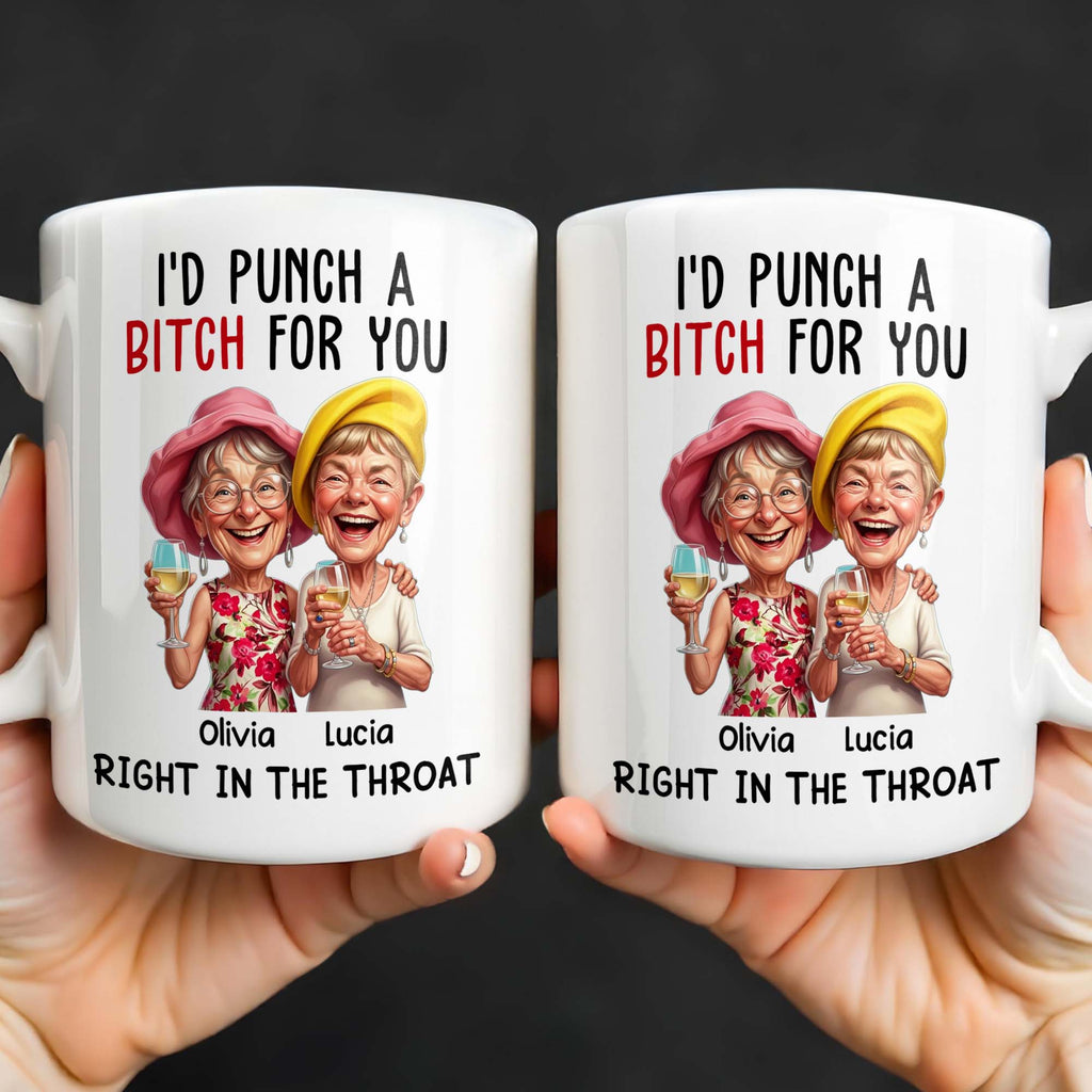 Personalized Edge-to-Edge Coffee Mug Custom Bestie Gift Edge-to-edge Mug GradoCreations