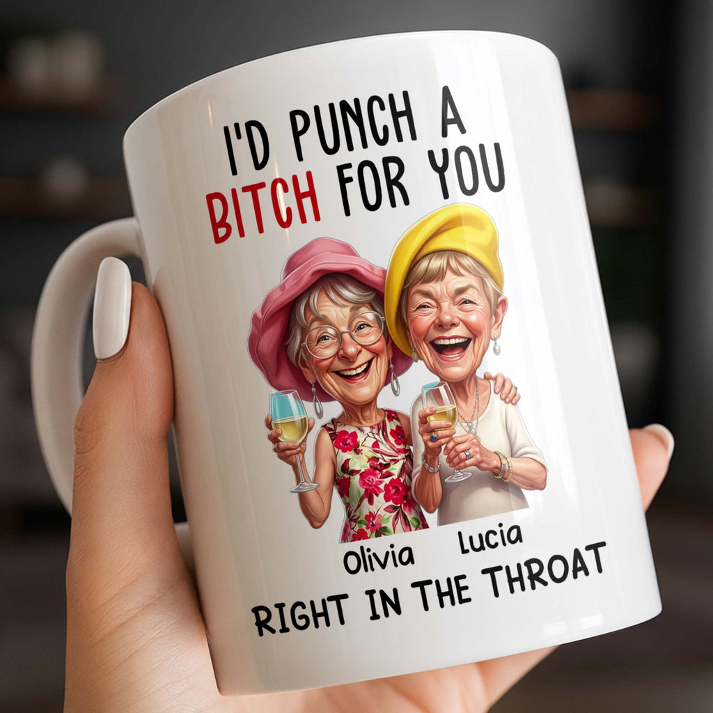 Personalized Edge-to-Edge Coffee Mug Custom Bestie Gift Edge-to-edge Mug GradoCreations