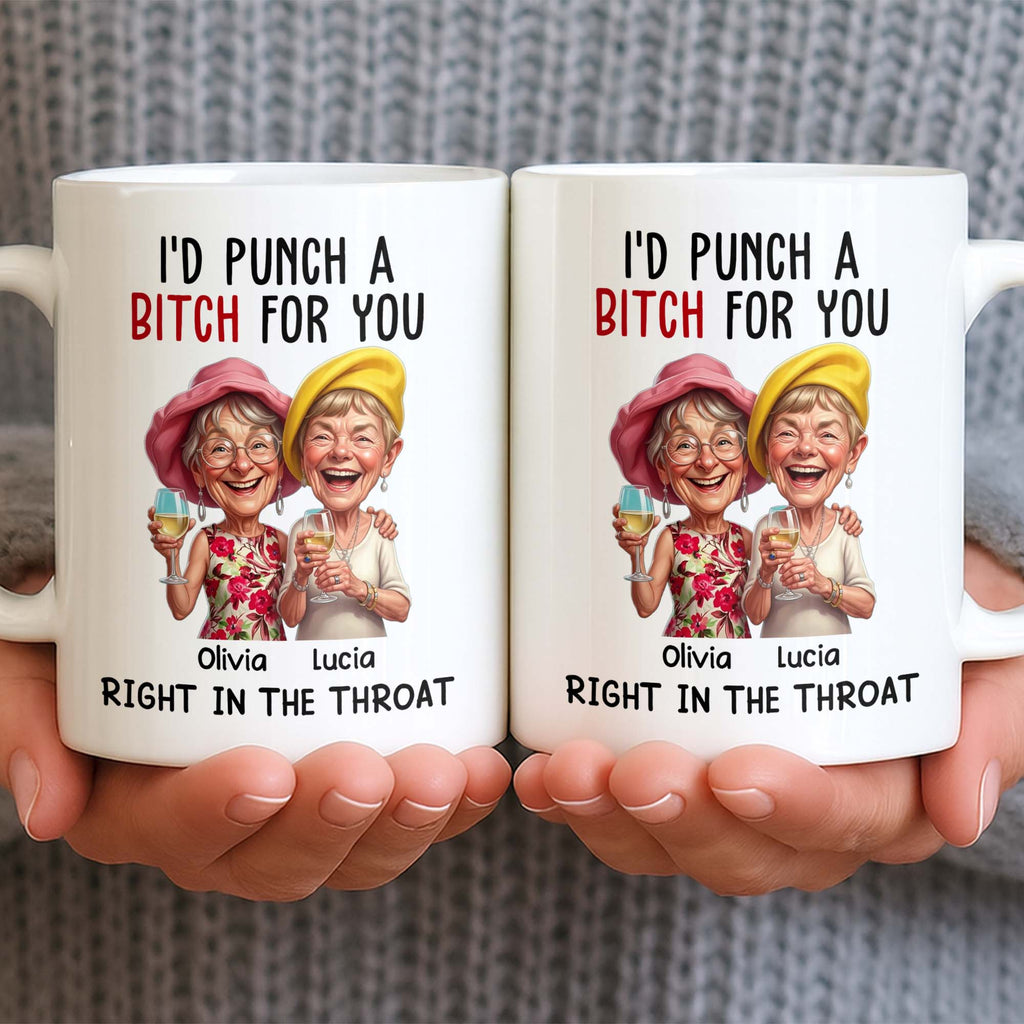 Personalized Edge-to-Edge Coffee Mug Custom Bestie Gift Edge-to-edge Mug GradoCreations