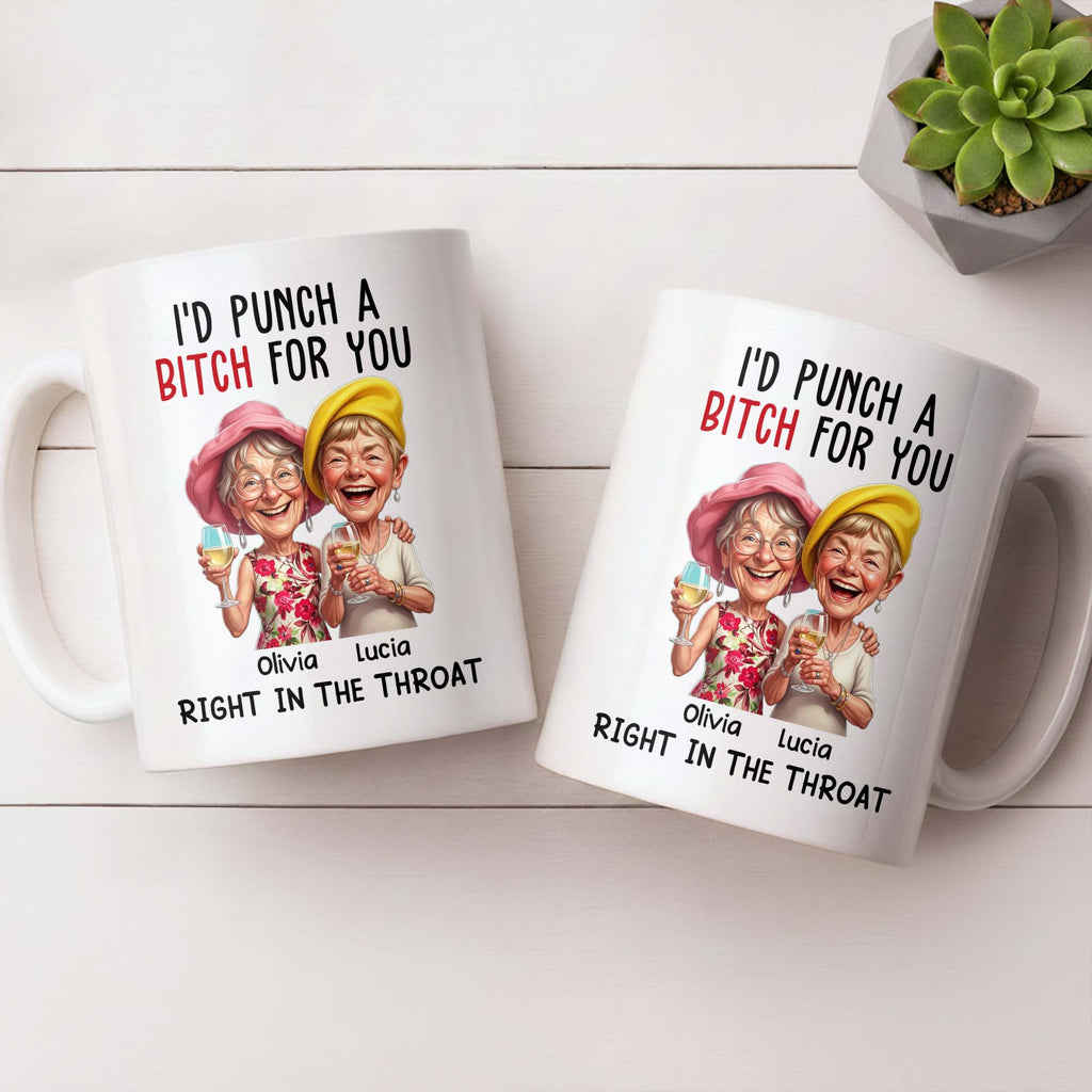 Personalized Edge-to-Edge Coffee Mug Custom Bestie Gift Edge-to-edge Mug GradoCreations