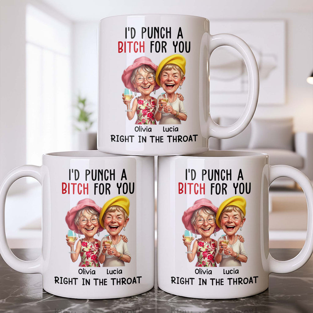 Personalized Edge-to-Edge Coffee Mug Custom Bestie Gift Edge-to-edge Mug GradoCreations