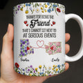 Personalized Best Friend Coffee Mug Custom State Art Gift Edge-to-edge Mug GradoCreations