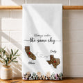Personalized Kitchen Towel Custom States Hearts Gift for Friends Kitchen Towel GradoCreations