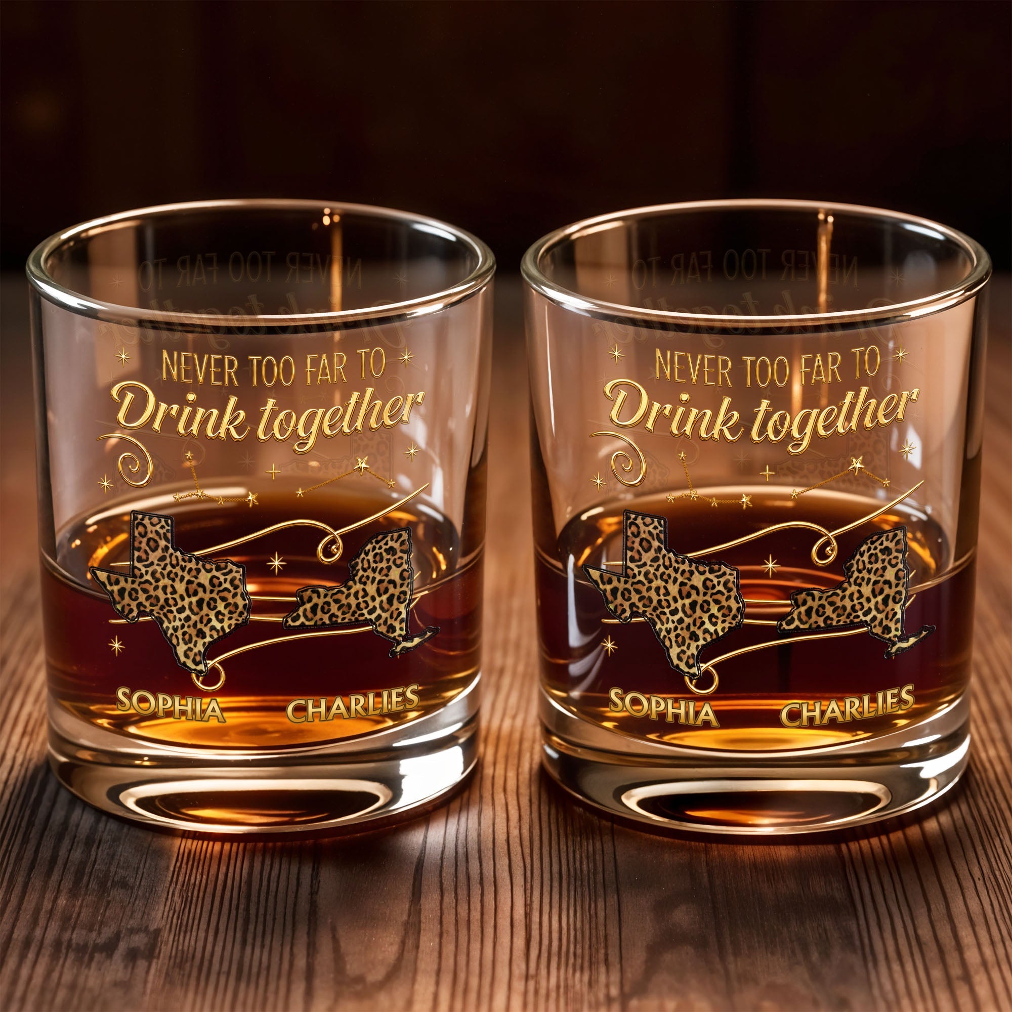Personalized Custom Whiskey Glass with States Art Gift for Best Friends Whiskey Glass GradoCreations