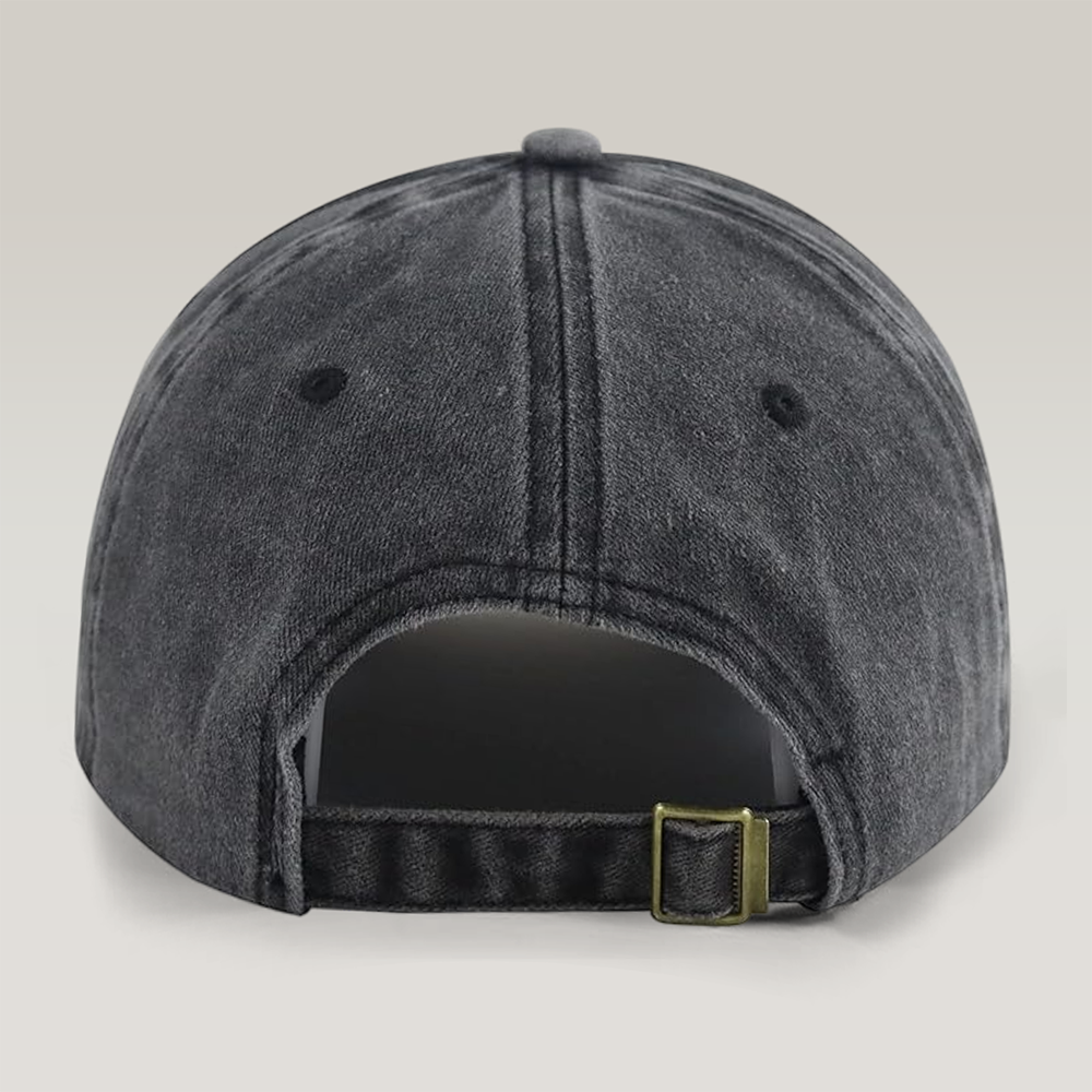 Personalized Washed Denim Baseball Cap Gift for Dad HN590 - Washed Denim Baseball Cap GradoCreations