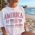 Personalized 4th of July Comfort Shirt Patriotic Gift Idea Comfort Shirt FIX GradoCreations