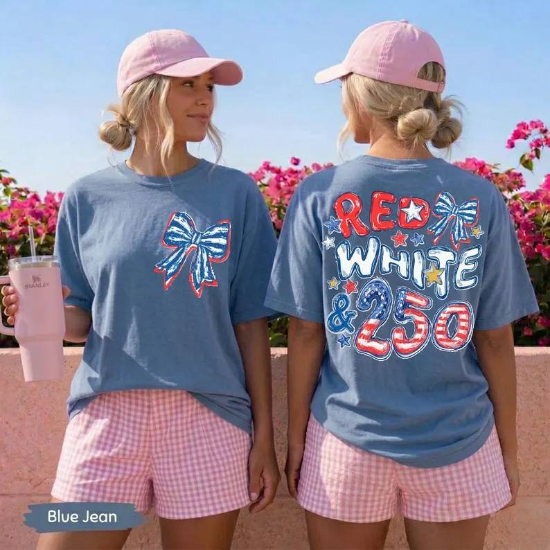 Personalized Patriotic Comfort Shirt 250th Anniversary Gift Back&Front Comfort Shirt fix GradoCreations